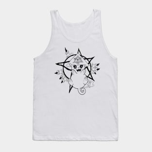 Aleister Meowley (Black and White) Tank Top